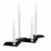 Square Candle 4 stk - sort
