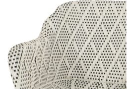 Yasmani og Delphine spisegruppe med 6 stoler - hvit