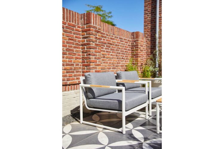 Fontaine 3-seter sofagruppe m/bord - royal white - Bilde 12