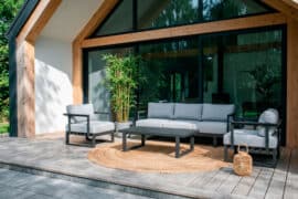 Alternative view of Calabria 3-seter sofagruppe m/bord - charcoal