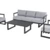 Calabria 3-seter sofagruppe m/bord - charcoal