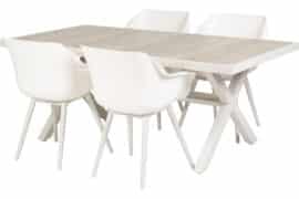Sophie Studio Armchair og Canterbury spisegruppe
