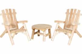 Michigan stolsett med rundt sidebord