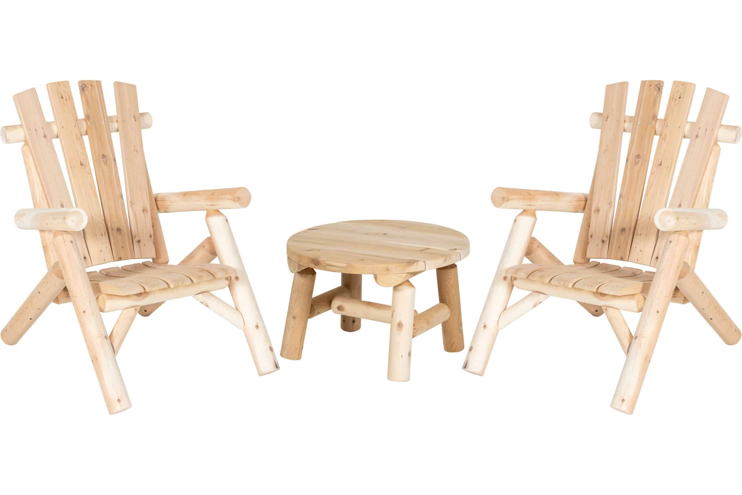 Michigan stolsett med rundt sidebord Michigan stolsett med rundt sidebord