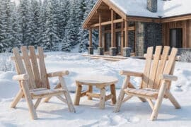 Alternative view of Michigan stolsett med rundt sidebord