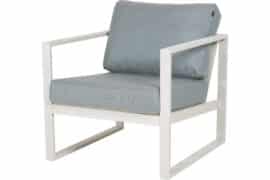 Jordan sofagruppe 3+1+1 m/bord - hvit/Sunbrella frosty chiné