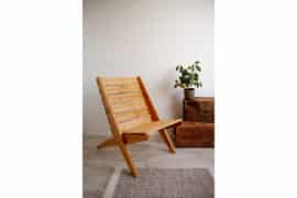 Alternative view of Granny stol furu - oker - Vareprøve