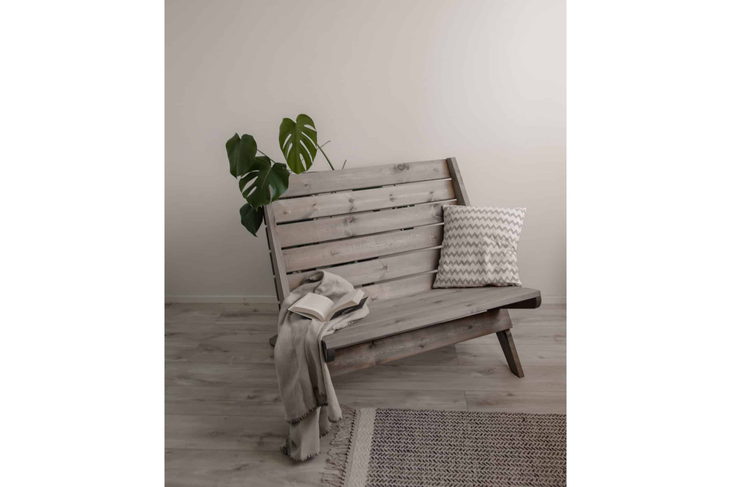 Granny benk furu - grå - Vareprøve Granny benk furu - grå - Vareprøve - Bilde 5