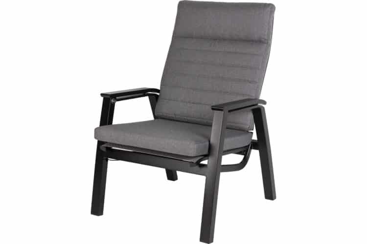 Vancouver reclinerstol - sort/mellomgrå