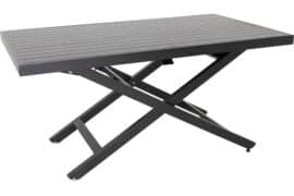Salina høydejusterbart sofabord L140xB85xH68,5 - sort