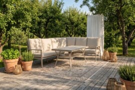 Alternative view of Darlington Hjørnesofa 3V2 m/bord - sand