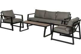 Salg Penwood 3+1+1 m/bord - sort/valnøtt