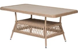 Sofie sofagruppe 3+1+1 m/bord - åpen flett - Vareprøve