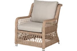 Sofie sofagruppe 3+1+1 m/bord - åpen flett - Vareprøve