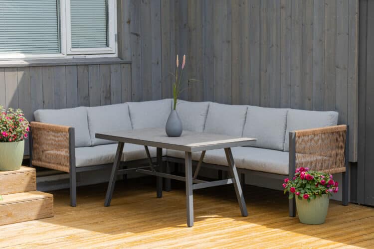 Cadley hjørnesofa m/bord - antrasitt - Bilde 2