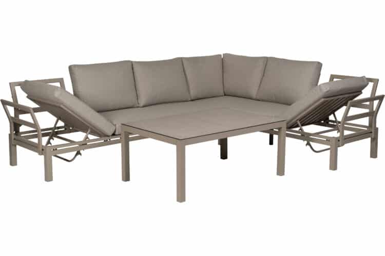 Arkolla hjørnesofa m/bord - sand