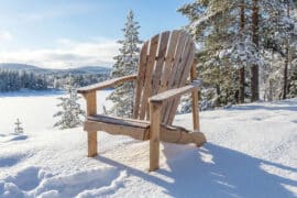 Breive adirondackstol - Brunimpregnert furu