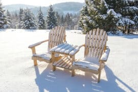 Alternative view of Breive duobenk - Impregnert furu