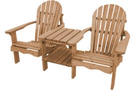 Breive duobenk - Brunimpregnert furu