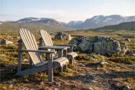 Alternative view of Breive duobenk - Gråimpregnert furu