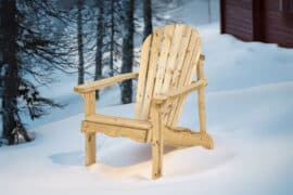 Alternative view of Breive adirondackstol - Impregnert furu