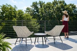 Delphine loungesett med bord