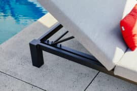 Eva solseng dobbel m/bord - Sunbrella flanelle - Vareprøve Eva solseng dobbel m/bord - Sunbrella flanelle - Vareprøve