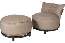 Alternative view of Emma Puff - Sunbrella Taupe Chiné - vareprøve
