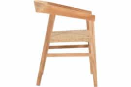 Admiral Spisestol - Natur m/flettet topp - Vareprøve