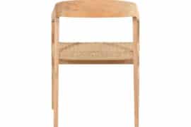 Admiral Spisestol - Natur m/flettet topp - Vareprøve