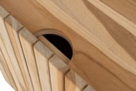 Skittentøyskurv i teak med lokk - Vareprøve