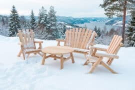 Alternative view of Michigan sofagruppe med rundt bord