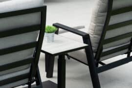 Portland høydejusterbart sidebord - sort