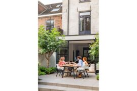 Tubb spisebord alu/teak