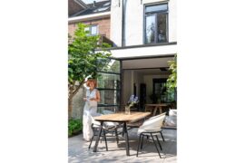 Tubb spisebord alu/teak