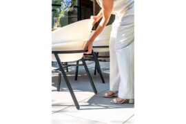 Tubb spisebord alu/teak