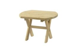 Huntsville Adirondack sidebord - Hvit Sedertre