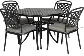 Preston spisestol - Riven Grey