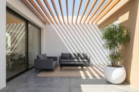 Alternative view of Hunter sofagruppe 3+2 med bord – Sunbrella flanelle