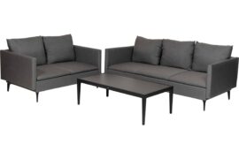 Hunter sofagruppe 3+2 med bord – Sunbrella flanelle