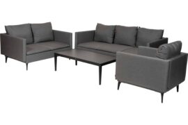 Hunter sofagruppe 3+2+1 med bord – Sunbrella flanelle