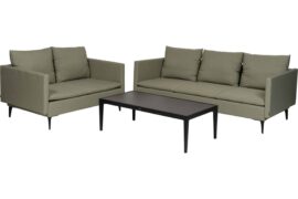 Hunter sofagruppe 3+2 med bord – Sunbrella almond