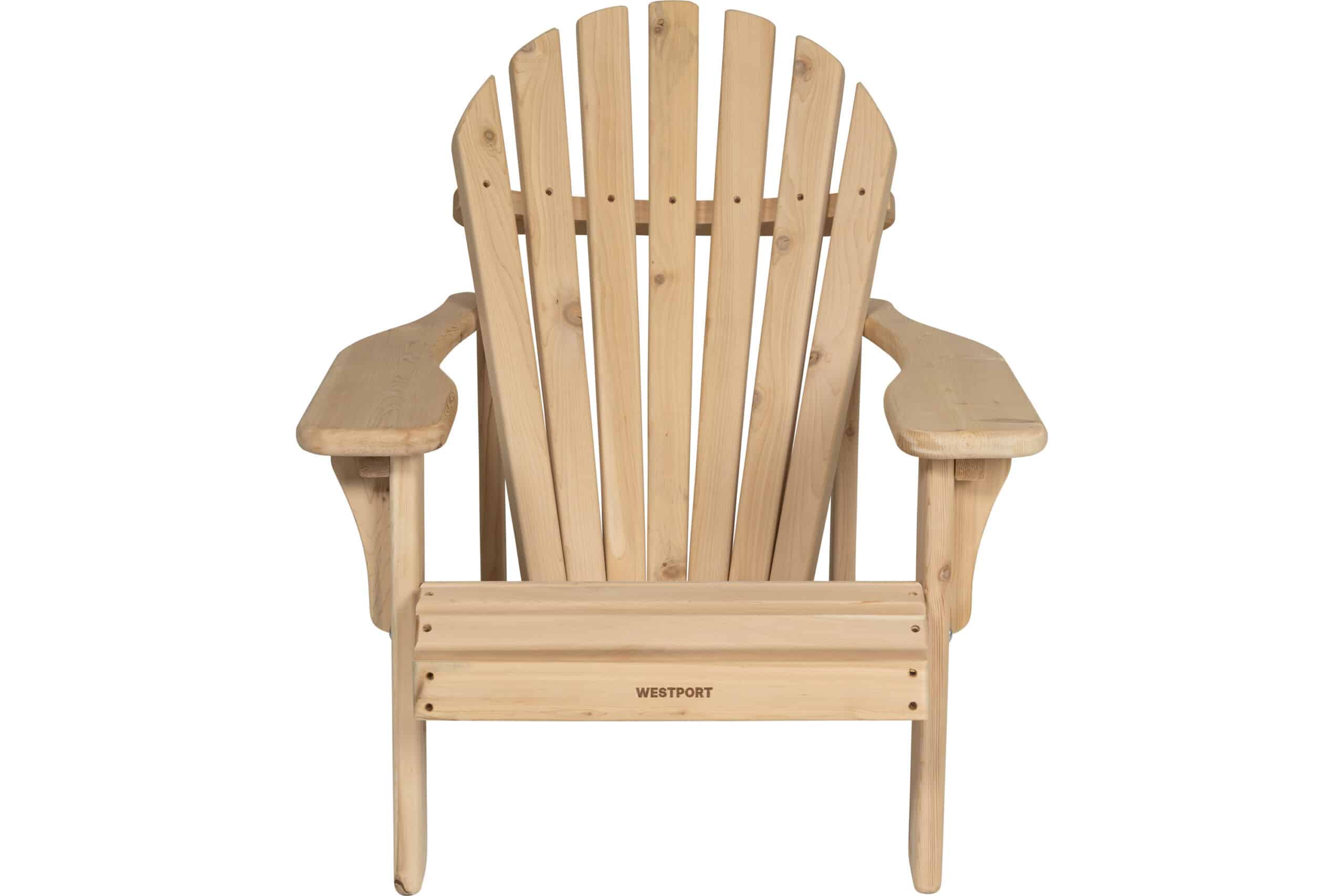Huntsville Adirondack Stol - Hvit Sedertre Huntsville Adirondack Stol - Hvit Sedertre - Bilde 3