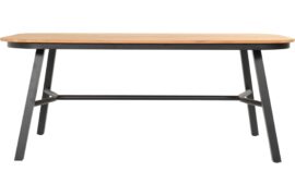 Tubb spisebord alu/teak