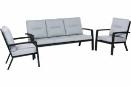 Canberra sofagruppe 3+1+1 - carbon black