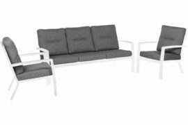 Canberra sofagruppe 3+1+1 - royal white