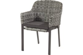 Cairo spisestol oval - xerix/silver grey