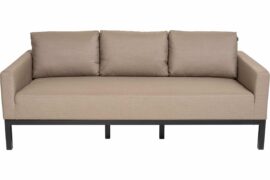 Alternative view of Leah 3-seter sofa - Sunbrella taupe chinè