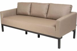 Leah 3-seter sofa - Sunbrella taupe chinè