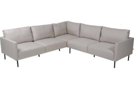 Evita hjørnesofa - sort/kalk